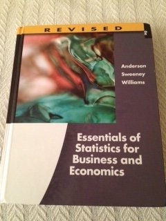 Stock image for Essentials of Statistics for Business and Economics, Revised 6th Edition for sale by HPB-Red