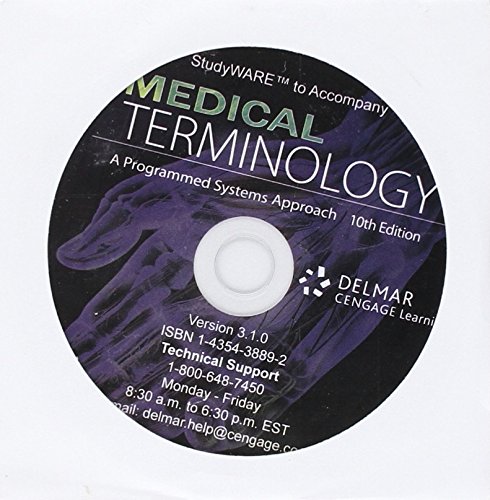 Studyware for Dennerll/Davis' Medical Terminology: A Programmed Systems Approach, 10th (9781111538033) by Dennerll, Jean Tannis; Davis, Phyllis E.