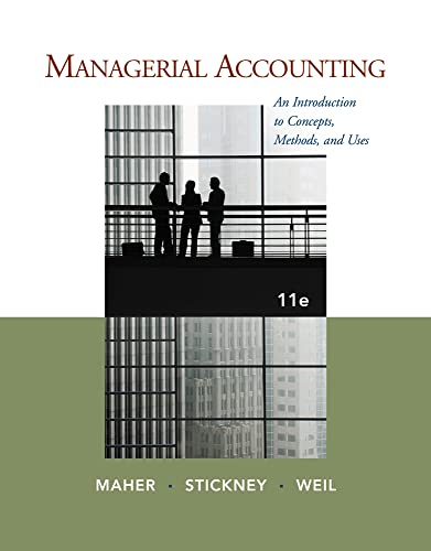 Beispielbild fr Managerial Accounting: An Introduction to Concepts, Methods and Uses zum Verkauf von HPB-Red