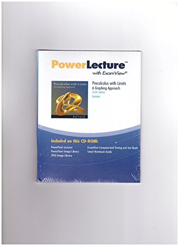 9781111572426: Precalculus with Limits: A Graphing Approach, 6th: PowerLecture CDROM (High School Version)