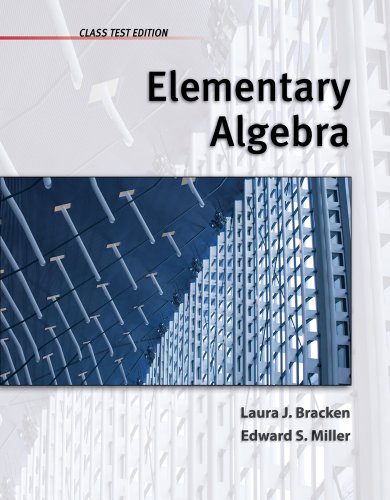 9781111574093: Elementary Algebra: Class Test Edition