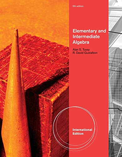 9781111578268: Elementary and Intermediate Algebra, International Edition