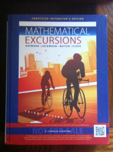 Imagen de archivo de Mathematical Excursions a la venta por Better World Books: West