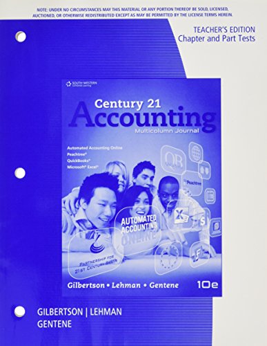 Stock image for Te Tests Prntd C21 Acct MC 10e for sale by ThriftBooks-Dallas