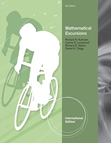 9781111579081: Mathematical Excursions, International Edition