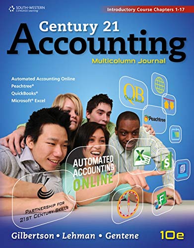 Beispielbild fr Century 21 Accounting : Multicolumn Journal, Introductory Course, Chapters 1-17 zum Verkauf von Buchpark