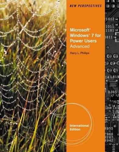 9781111580193: New Perspectives on Microsoft (R) Windows 7 for Power Users Advanced, International Edition