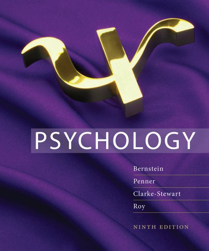 Bundle: Psychology, 9th + WebTutorâ„¢ on WebCTâ„¢ with eBook on Gateway Printed Access Card (9781111649876) by Bernstein, Douglas; Penner, Louis A.; Clarke-Stewart, Alison; Roy, Edward