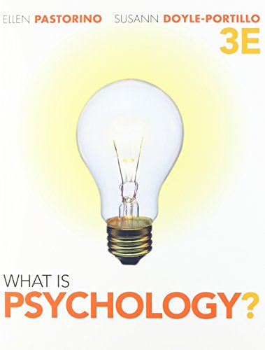 Bundle: What is Psychology?, 3rd + Psychology CourseMate with eBook Printed Access Card (9781111650377) by Pastorino, Ellen E.; Doyle-Portillo, Susann M