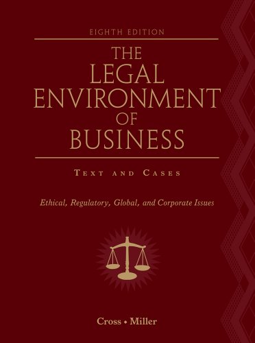 Bundle: The Legal Environment of Business, 8th + Business Law Digital Video Library Printed Access Card (9781111661236) by Cross, Frank B.; Miller, Roger LeRoy