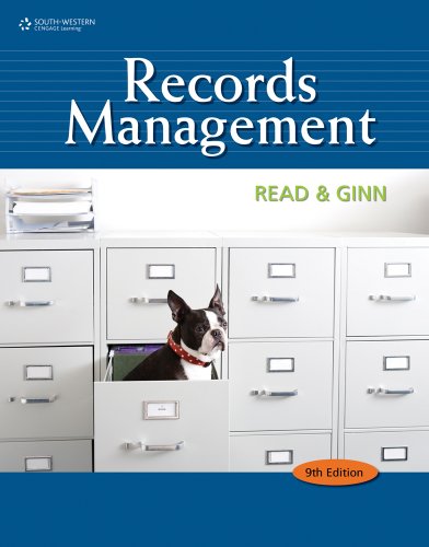 9781111705787: Bundle: Records Management, 9th + Simulation + CourseMaster Cengage Learning eBook Printed Access Card