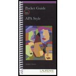 Beispielbild fr Pocket Guide To APA Style zum Verkauf von Better World Books