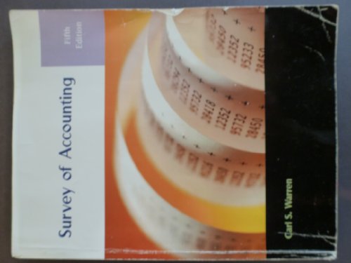 9781111722647: Survey of Accounting 5th Edition