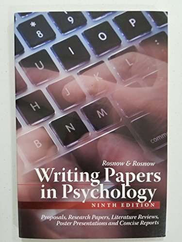 Imagen de archivo de Writing Papers in Psychology a la venta por BooksRun