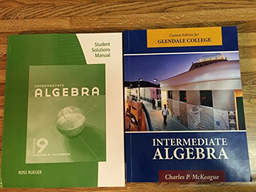 Imagen de archivo de Intermediate Algebra: Glendale Community College Edition a la venta por SecondSale