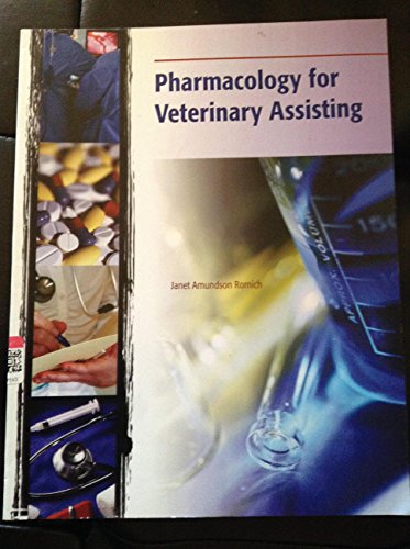 Imagen de archivo de Pharmacology for Veterinary Assisting a la venta por Bookmans