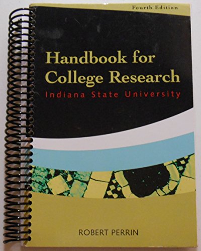 Stock image for Handbook for College Research - Fourth Edition for sale by Better World Books
