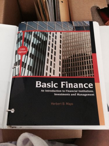 Stock image for Basic Finance: An Introduction to Financial Institutions, Investments and Management for sale by Byrd Books