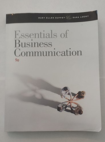 Imagen de archivo de Essentials of Business Communication a la venta por SecondSale