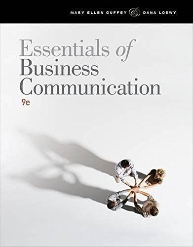9781111821234: Essentials of Business Communication