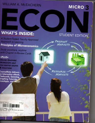 Imagen de archivo de ECON Micro 3 (with Economics CourseMate with eBook Printed Access Card) a la venta por BookHolders