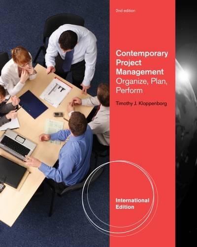 9781111823825: Contemporary Project Management: Organize, Plan, Perform, International Edition (with Microsoft (R) Project 14 CD-ROM and Printed Access Card)