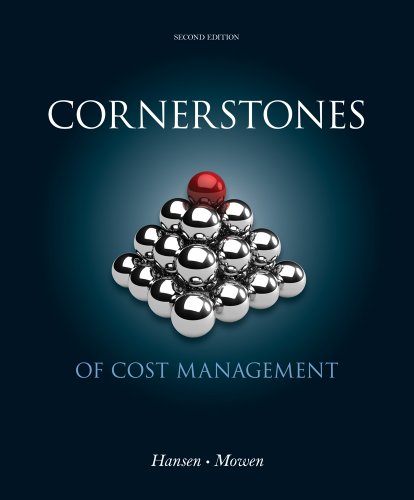 Stock image for Cornerstones of Cost Management (Cornerstones Series) for sale by Gulf Coast Books