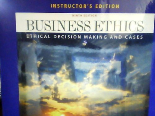 Stock image for Ie Business Ethics for sale by ThriftBooks-Atlanta