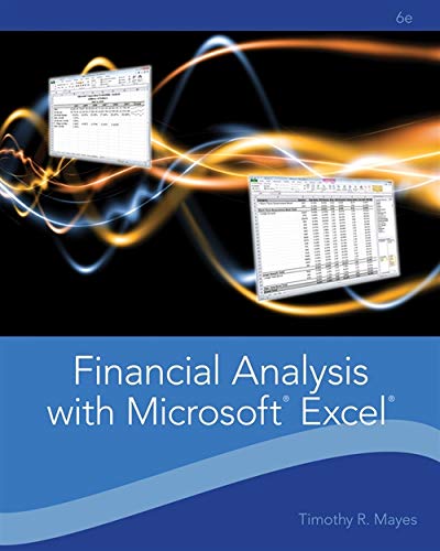9781111826246: Financial Analysis with Microsoft (R) Excel (R)