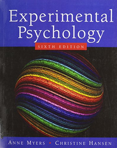 Stock image for Experimental Psychology for sale by HPB-Red