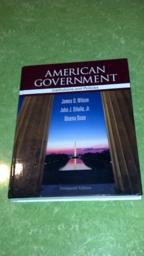 Beispielbild fr American Government: Institutions and Policies zum Verkauf von SecondSale