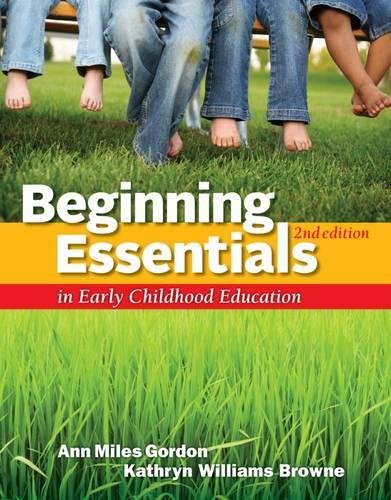 Imagen de archivo de Beginning Essentials in Early Childhood Education a la venta por Better World Books