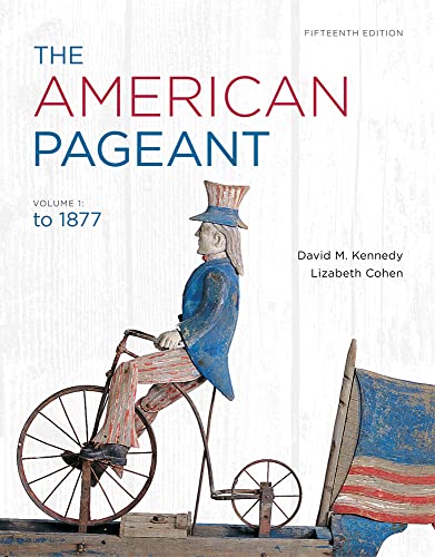 9781111831424: The American Pageant, Volume 1