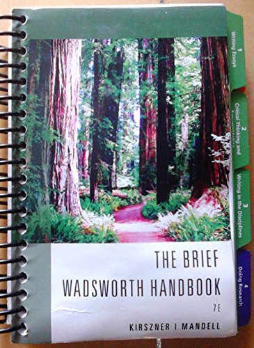 Imagen de archivo de The Brief Wadsworth Handbook a la venta por Gulf Coast Books