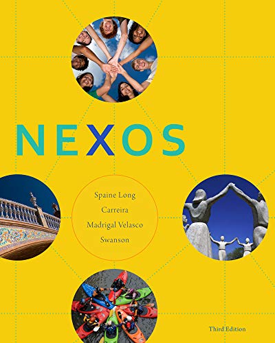 Stock image for Student Activities Manual for Spaine Long/Carreira/Madrigal Velasco/Swanson's Nexos, 3rd for sale by HPB-Red