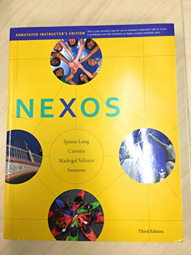 Stock image for Nexos (Annotated Instructer's Edtion) for sale by BookHolders