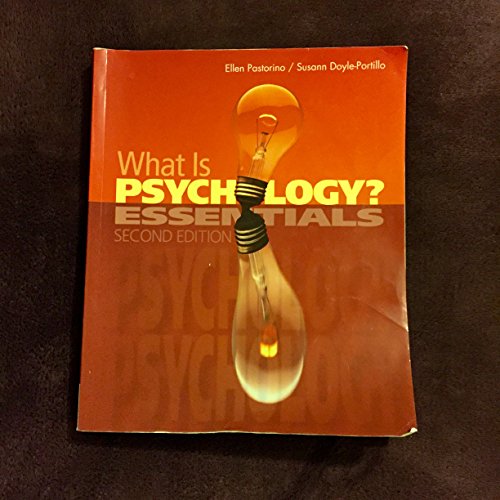 Imagen de archivo de What Is Psychology? : Essentials a la venta por Better World Books