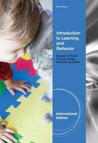 Beispielbild fr Introduction to Learning and Behavior, International Edition zum Verkauf von AwesomeBooks