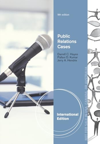 9781111836825: Public Relations Cases, International Edition