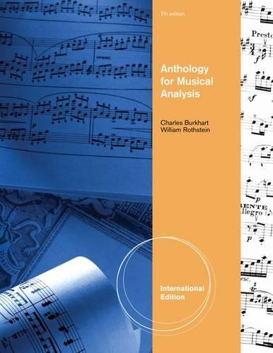 9781111837754: Anthology for Musical Analysis, International Edition