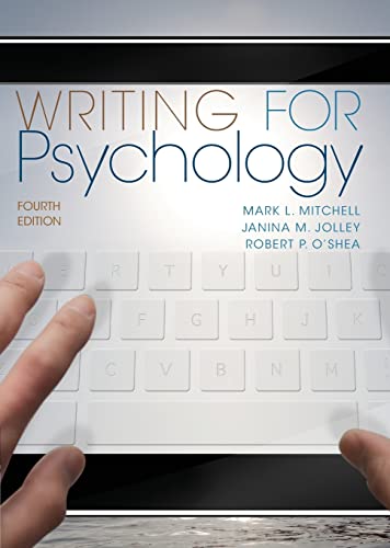9781111840631: Writing for Psychology
