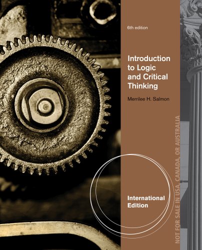 9781111841522: Introduction to Logic and Critical Thinking, International Edition