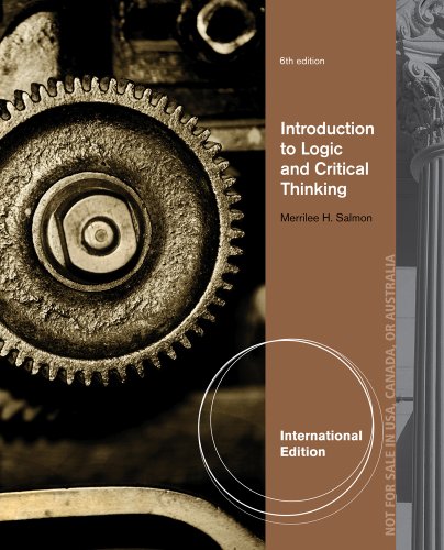 9781111841522: Introduction to Logic and Critical Thinking