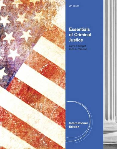 Beispielbild fr Essentials of Criminal Justice zum Verkauf von Wonder Book