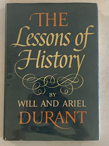 9781111848101: The Lessons of History -- w/ Dust Jacket
