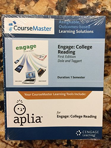 Imagen de archivo de Engage: College Reading 1st - CourseMaster Access Code a la venta por Campus Bookstore