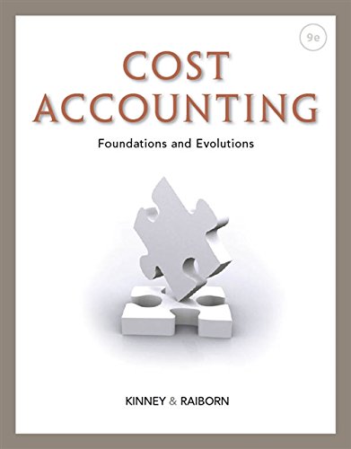 9781111971724: Cost Accounting: Foundations and Evolutions