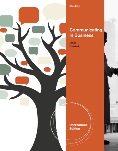 9781111971762: Communicating in Business, International Edition