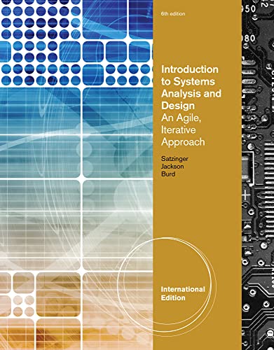 Beispielbild fr Introduction to Systems Analysis and Design : An Agile, Iterative Approach, International Edition zum Verkauf von Better World Books Ltd