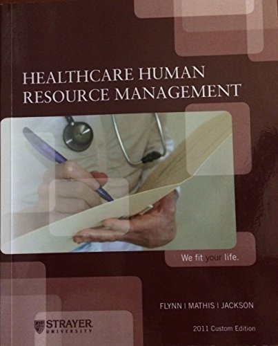 Beispielbild fr Healthcare Human Resource Management zum Verkauf von HPB-Red